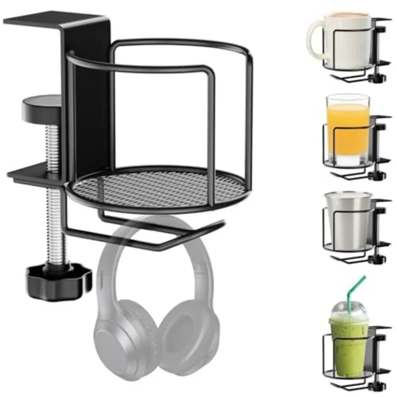 Headphone Stand Desk - Suporte de copo ajustável 2 em
