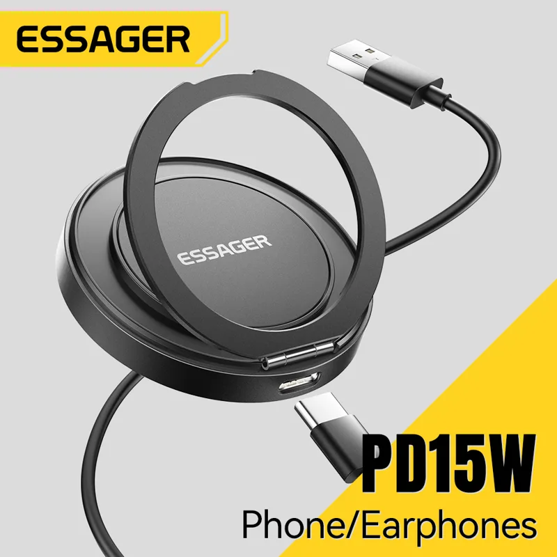 Usb C Earphone - Essager carregador sem fio magnético 15w