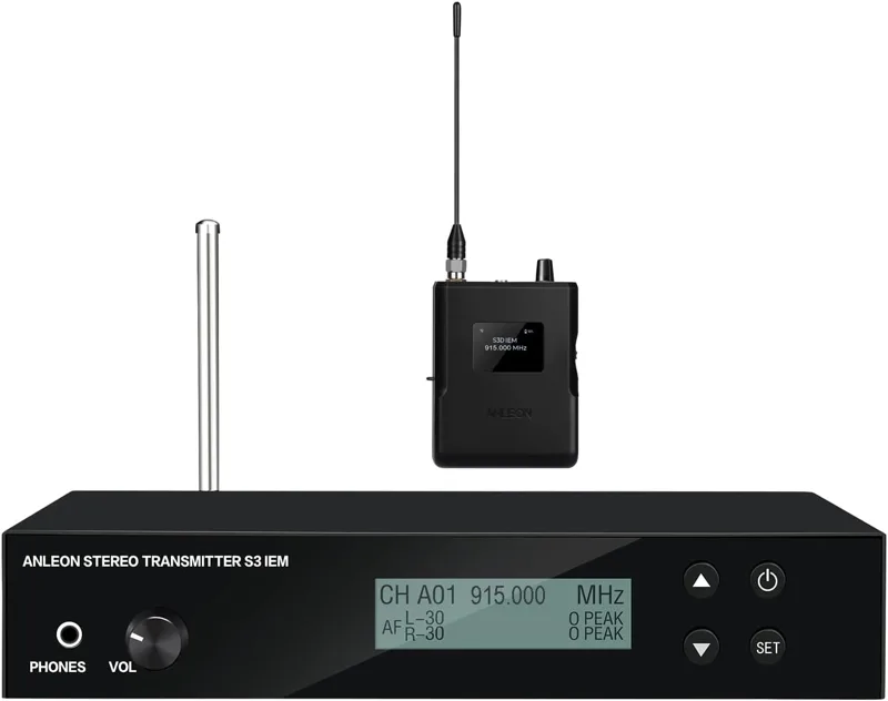 In Ear Monitor Iem - ANLEON S3D Profissional UHF Estéreo Sem