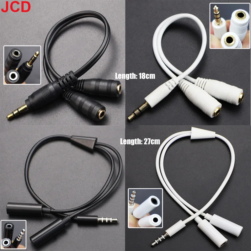 Earphone Splitter Jack - Jcd 1 macho para 2 dupla