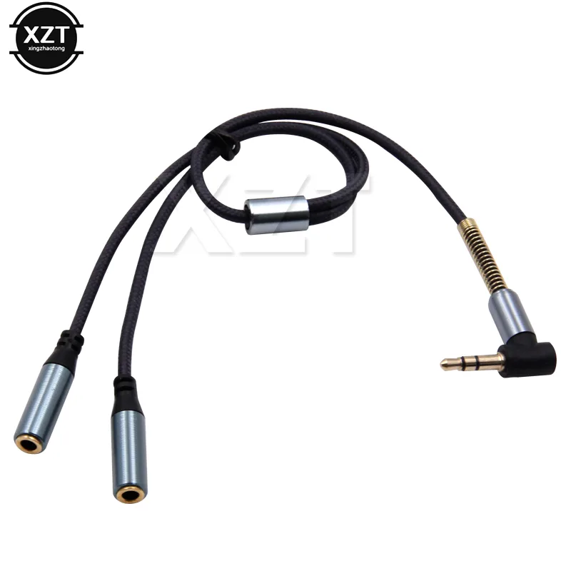 Earphone Splitter Jack - 3.5mm 1 a 2 áudio aux