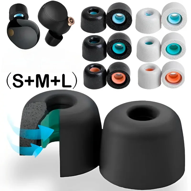 Earphone Foam Tip - Almofadas de Espuma Viscoelástica para Fones