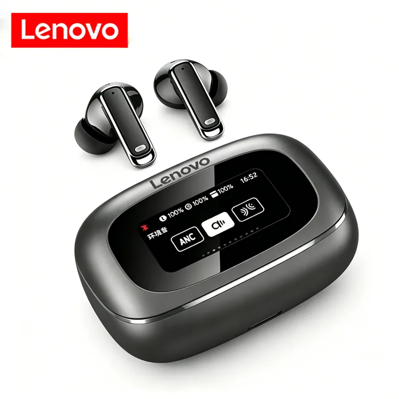 Noise Cancelling Headphone - Lenovo TOUR PRO6 Touch, Tela Multifuncional,