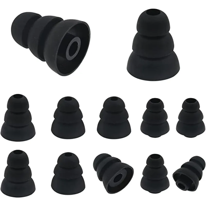 Silicone Ear Tip Replacement - 6 Pontas de Silicone Isoladoras de