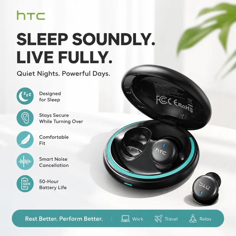 Earbuds Charging Case - Fones de ouvido sem fio HTC