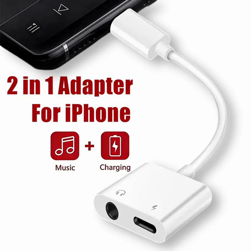 Earphone Splitter Jack - Adaptador de Áudio e Carregamento 2