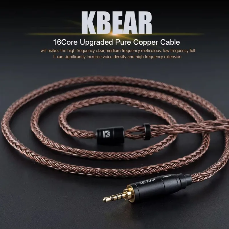 In Ear Monitor Iem - KBEAR cabo de fone de ouvido