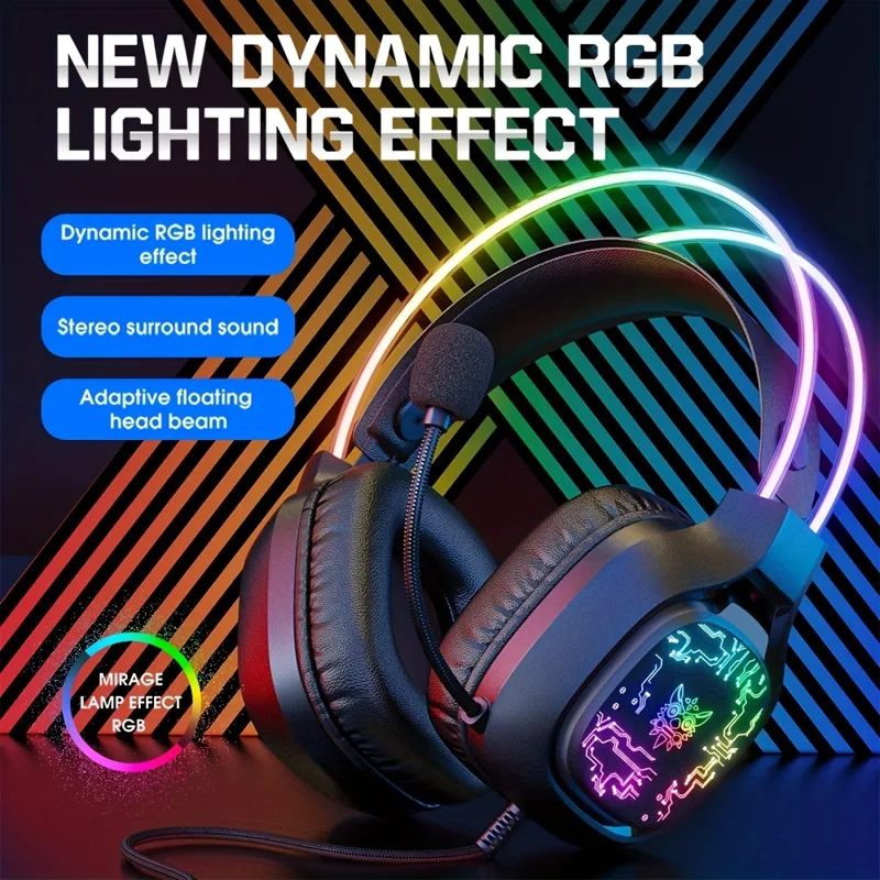 Gaming Headset Rgb - ONIKUMA X22 Gaming Headset RGB Iluminação