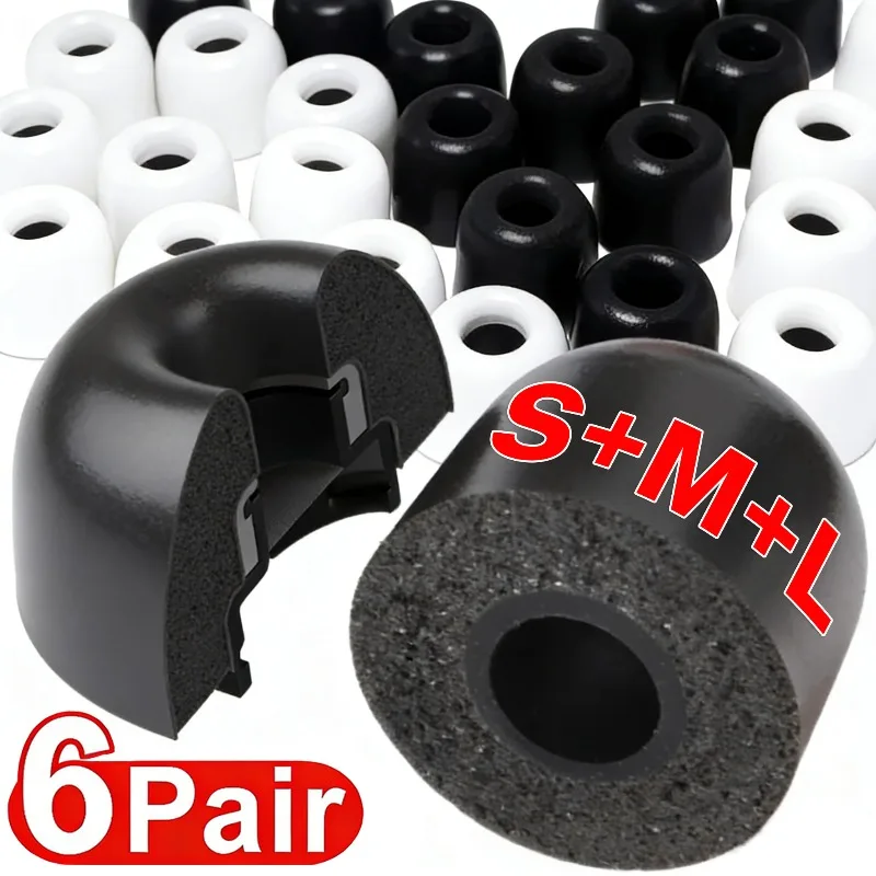 Earphone Foam Tip - 6-3 Pares de Pontas de Ouvido