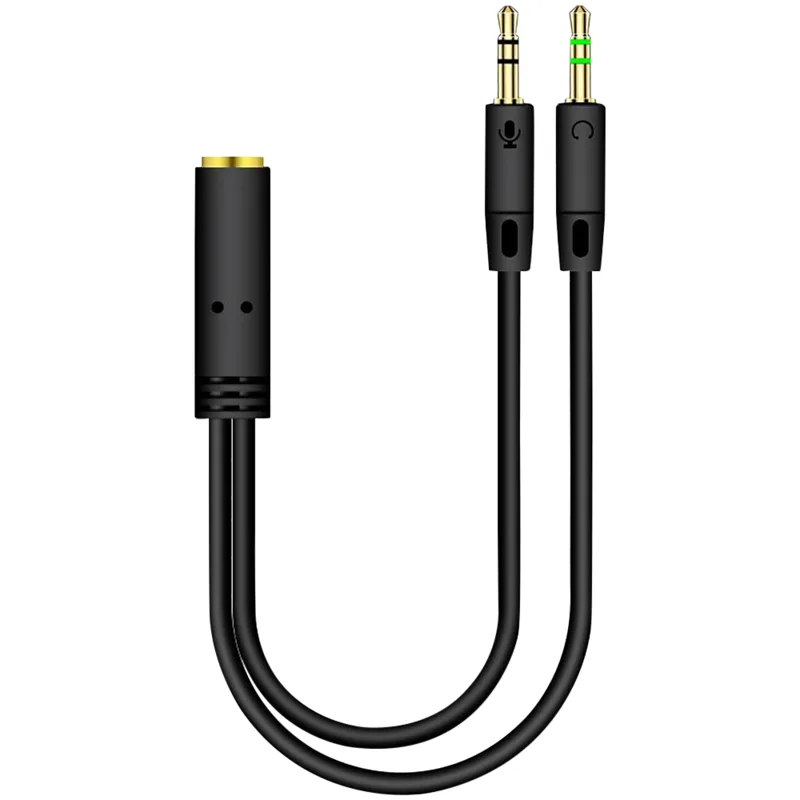 Earphone Splitter Jack - 3.5mm jack 2 macho para 1