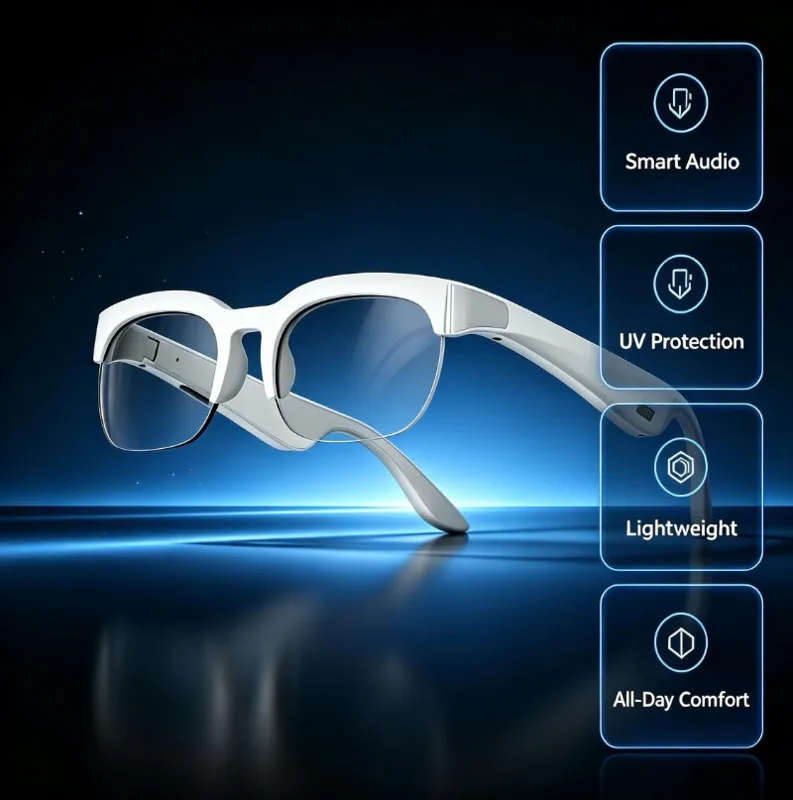 Bluetooth Headset On Ear - Óculos de Sol Tradutores de IA