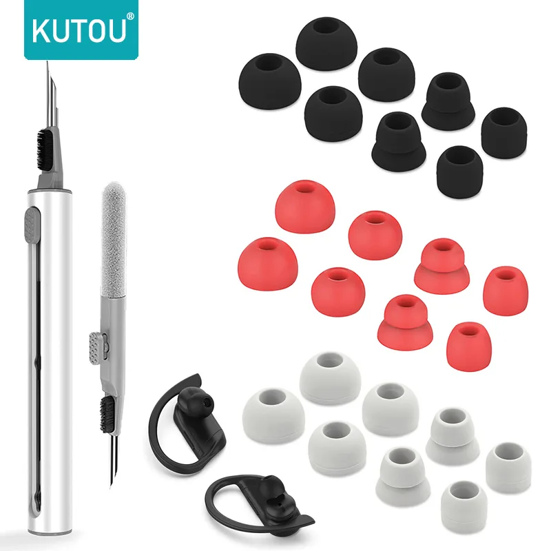 Silicone Ear Tip Replacement - KUTOU-Substituição Silicone Ear Dicas para Powerbeats