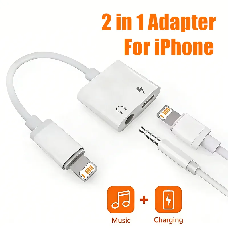 Earphone Splitter Jack - Adaptador de Áudio e Carregamento 2