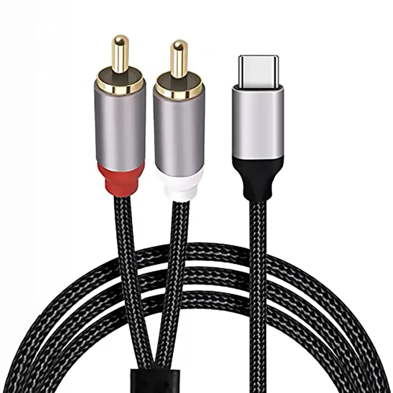 Earphone Splitter Jack - Cabo de áudio usb c para