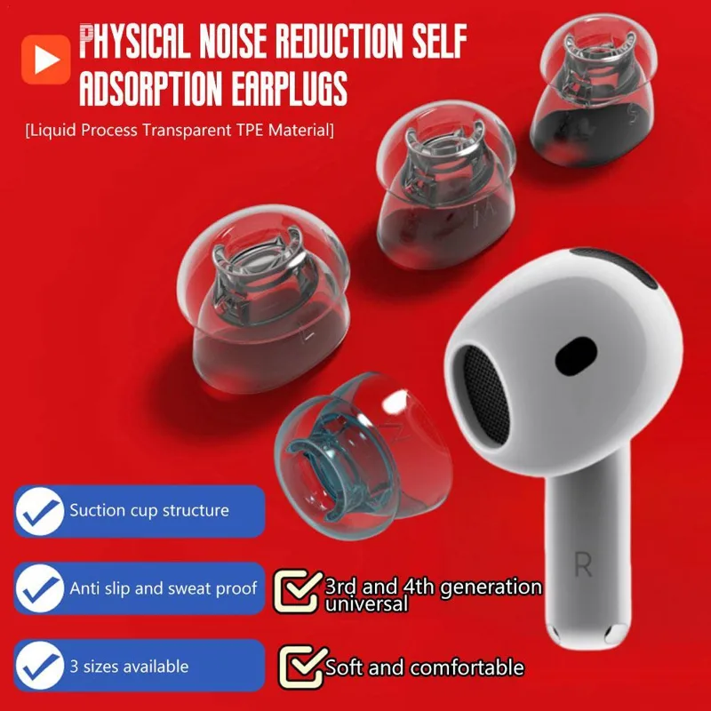 Silicone Ear Tip Replacement - Capa de fone de ouvido com