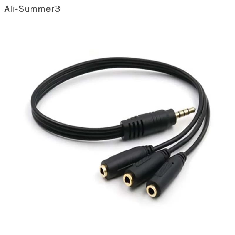 3.5mm 3 vias porta aux multi f - Earphone Splitter Jack avaliação e preço