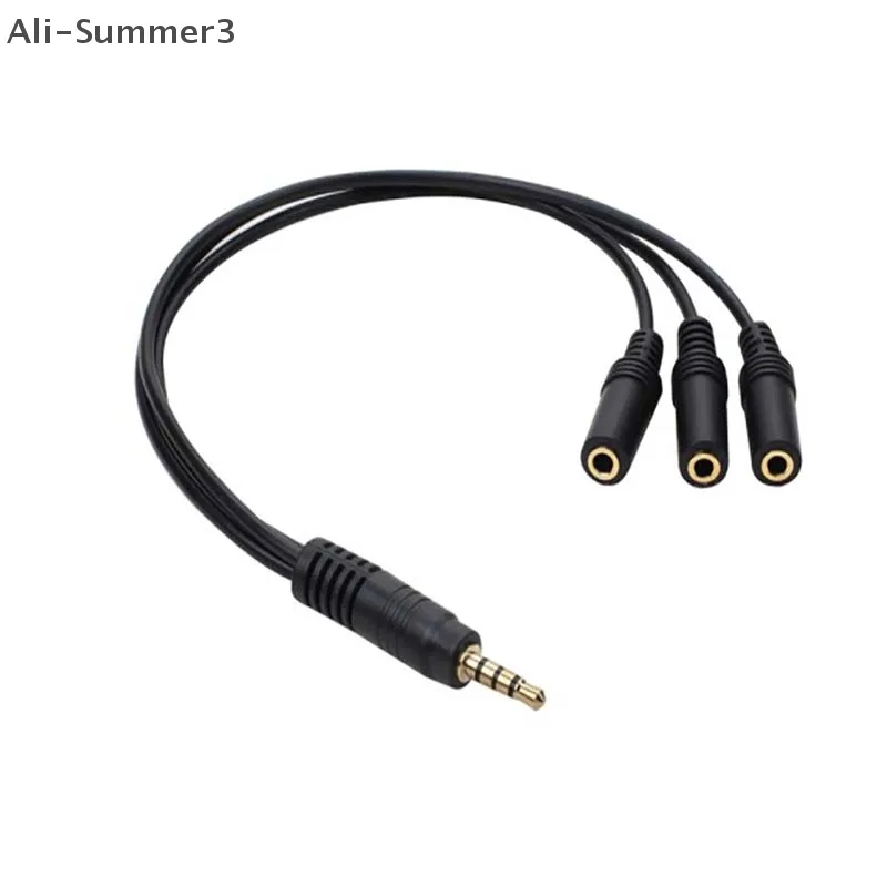 3.5mm 3 vias porta aux multi f - Earphone Splitter Jack avaliação e preço