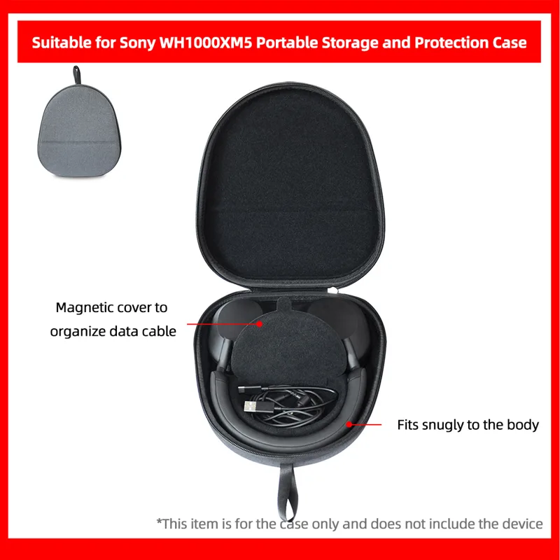 Estojo rígido à prova de choqu - Headphone Case Hard avaliação e preço