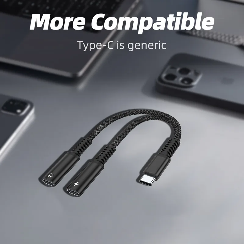 Adaptador Divisor USB C 2 em 1 - Earphone Splitter Jack avaliação e preço