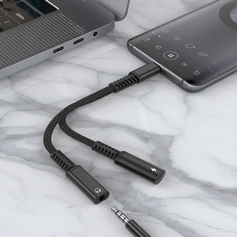 Adaptador Divisor USB C 2 em 1 - Earphone Splitter Jack avaliação e preço