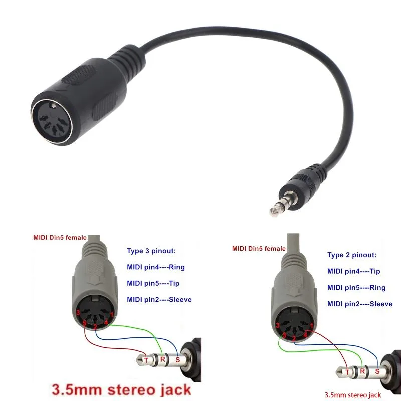 [Novo] Cabo Conversor MIDI Din - Cable Extension 3.5 avaliação e preço