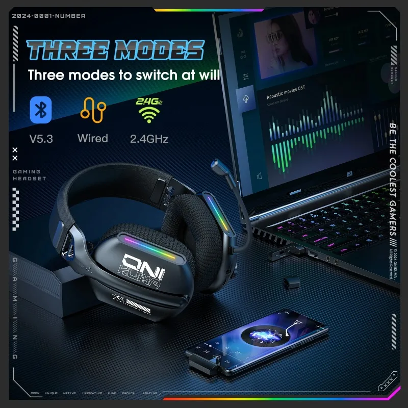 Fone de ouvido sem fio para jo - Gaming Headset Rgb avaliação e preço