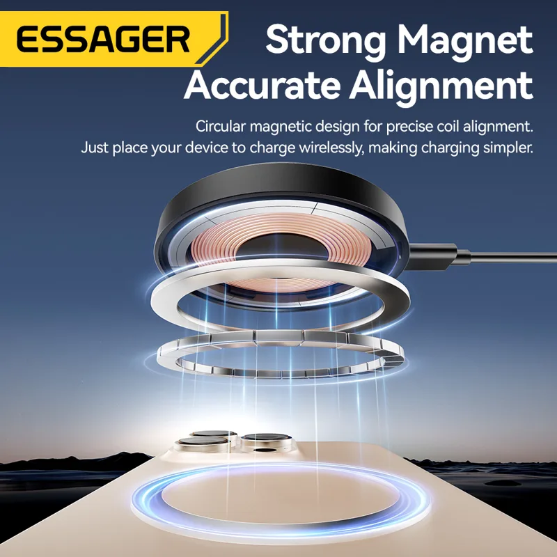 Essager carregador sem fio mag - Usb C Earphone avaliação e preço