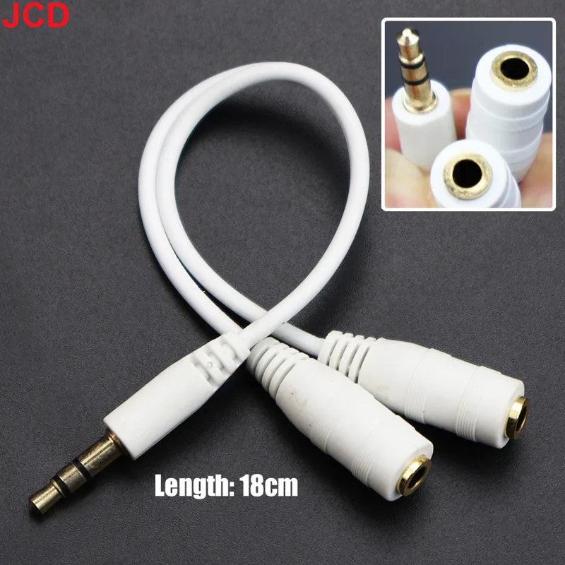 Jcd 1 macho para 2 dupla fêmea - Earphone Splitter Jack avaliação e preço