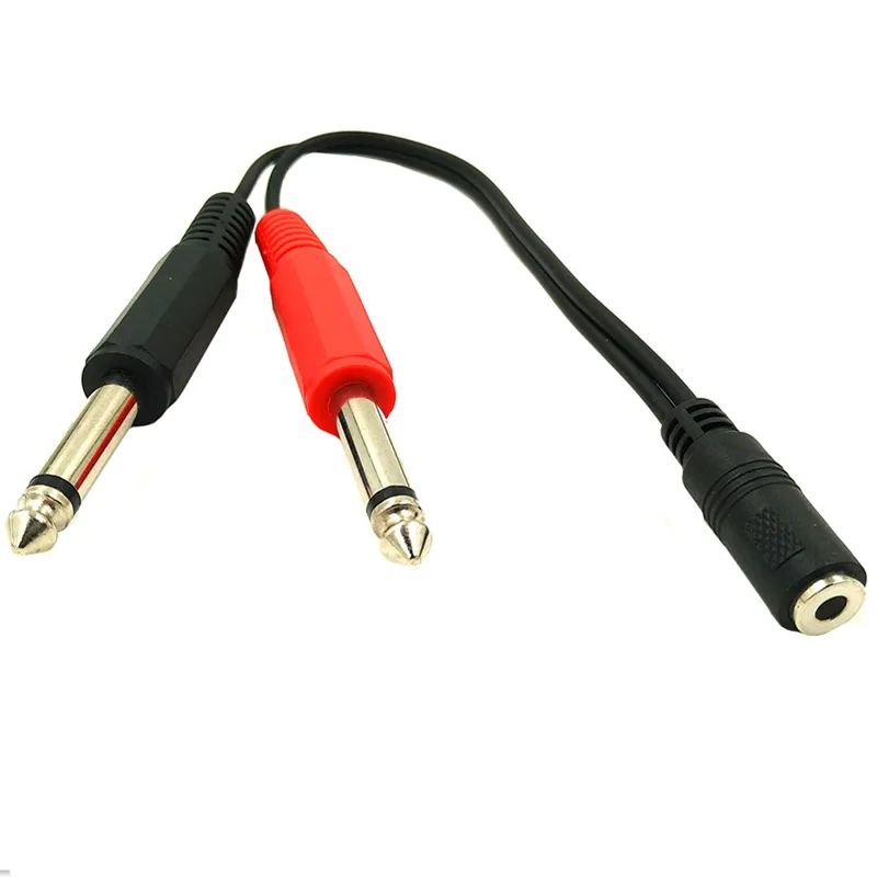 6.35mm macho para 2 6.35mm 3.5 - Cable Extension 3.5 avaliação e preço