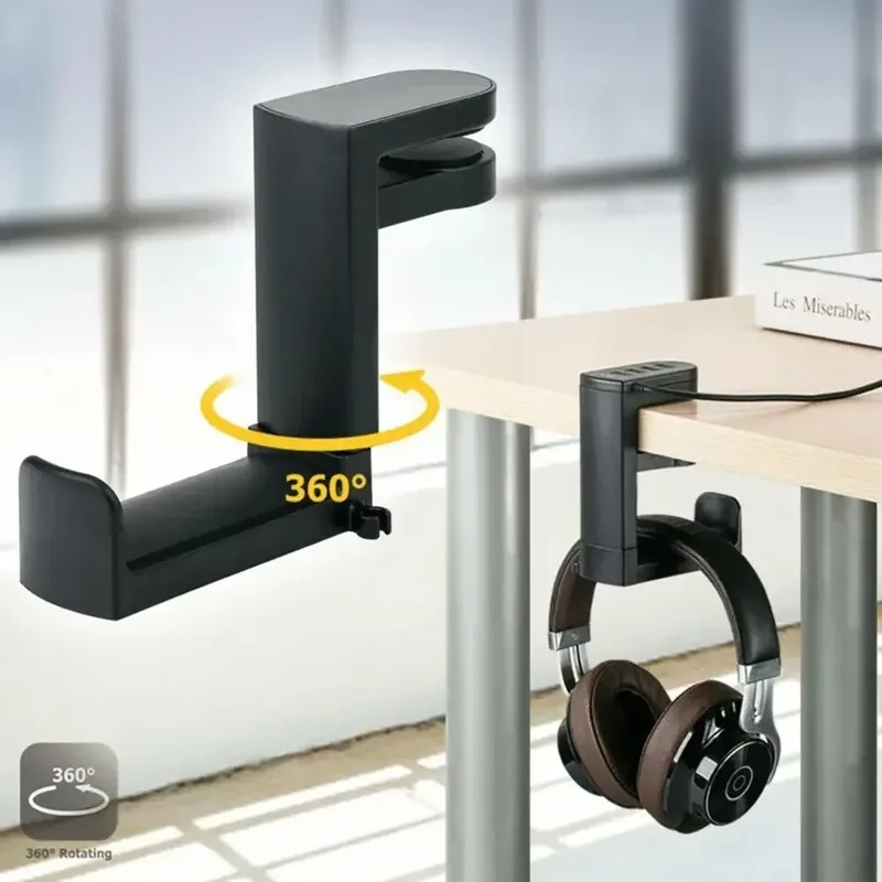 360 °   Suporte giratório para - Headphone Stand Desk avaliação e preço