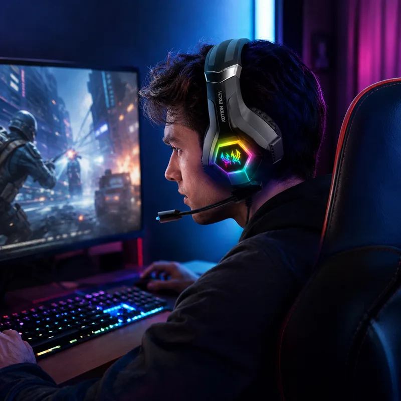 Fone de Ouvido Gamer com Fio G - Gaming Headset Rgb avaliação e preço
