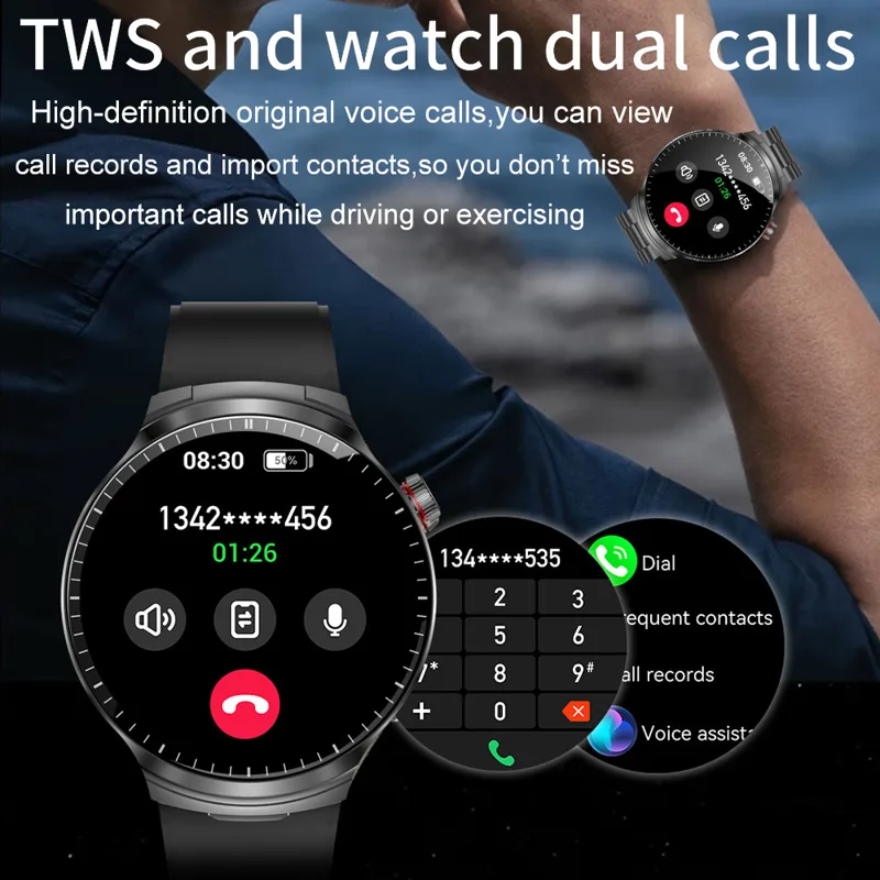 Novo Smartwatch 2 em 1 2026 co - Sports Earphone Hook avaliação e preço