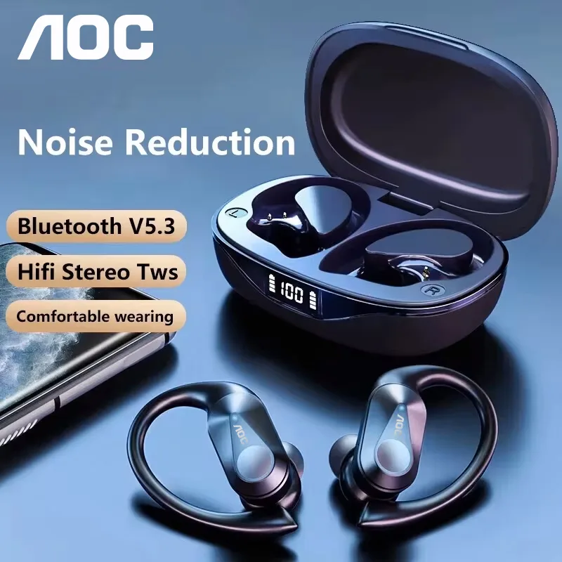 Fone de Ouvido Esportivo AOC S - Bluetooth Headset On Ear avaliação e preço