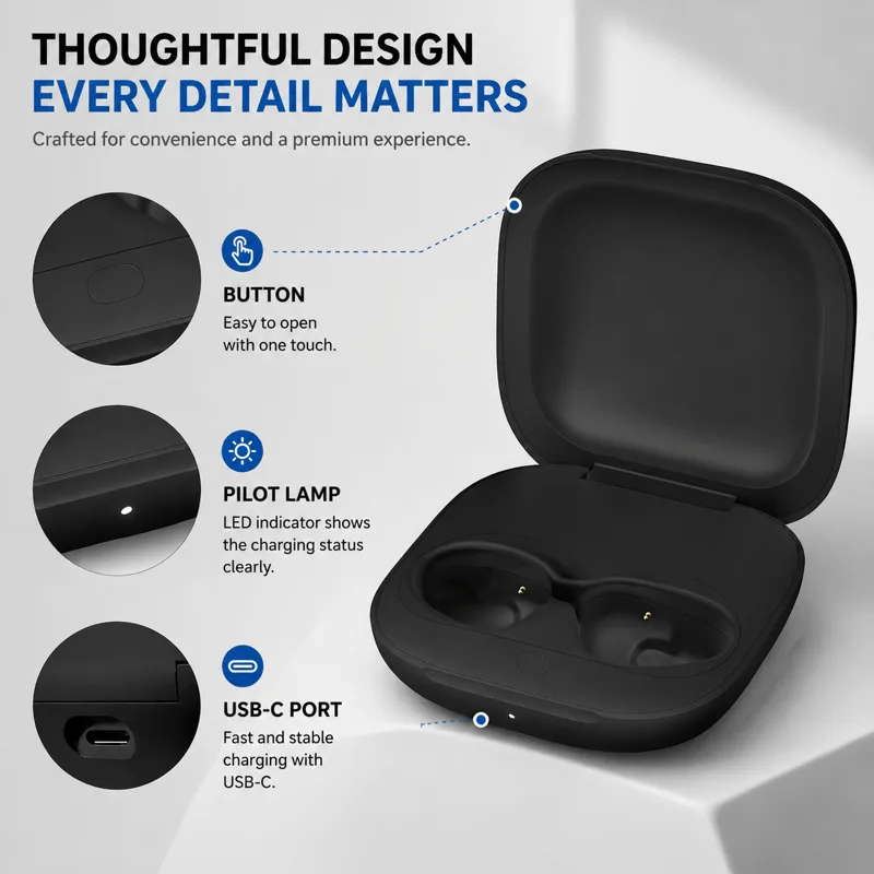 Caixa de carregamento para fon - Usb C Earphone avaliação e preço