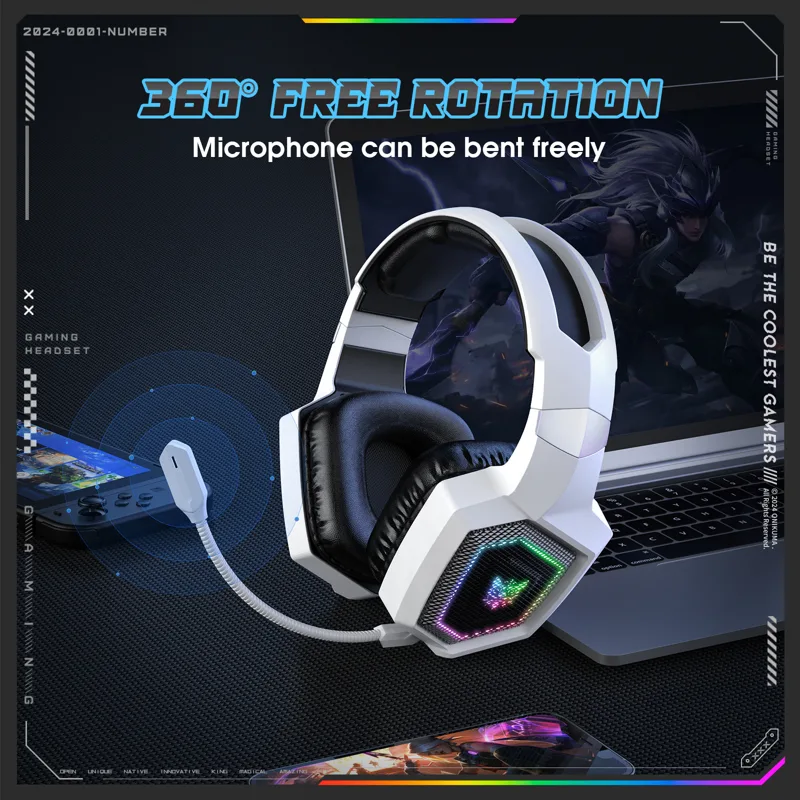 Onikuma fone de ouvido sem fio - Gaming Headset Rgb avaliação e preço