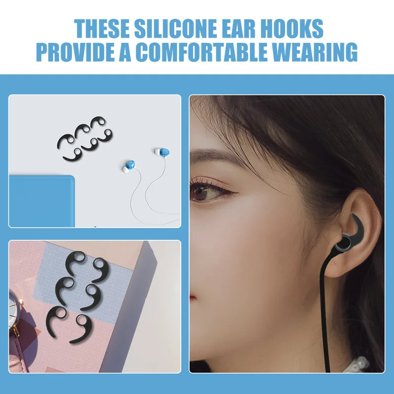 12 Peças de Ganchos de Silicon - Silicone Ear Tip Replacement avaliação e preço