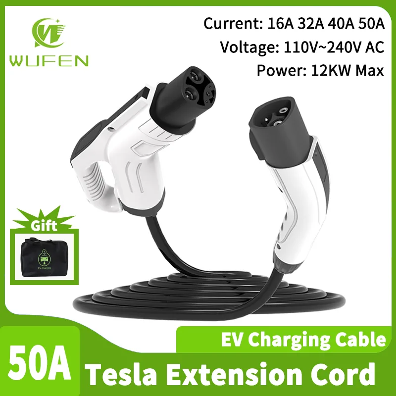 Wufen tesla carregador de veíc - Cable Extension 3.5 avaliação e preço