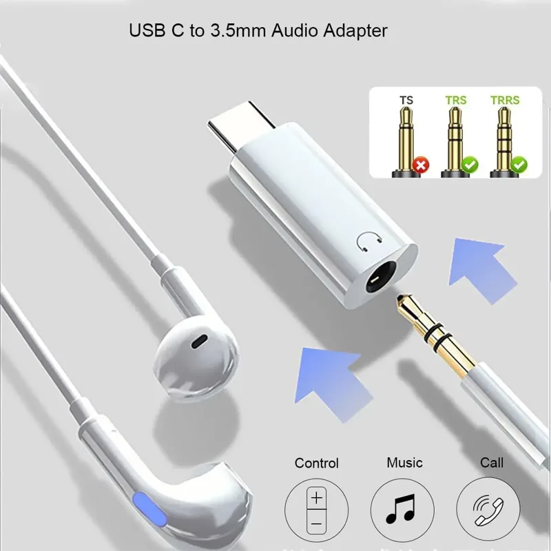 USB C to 3.5mm Earphone Adapte - Usb C Earphone avaliação e preço