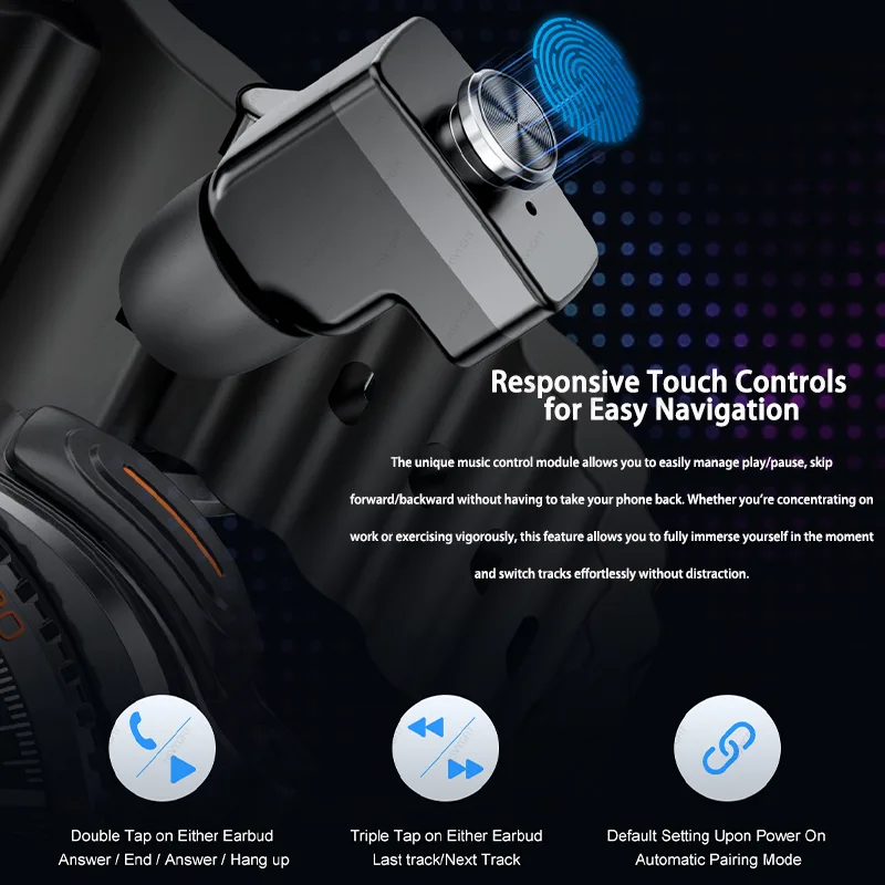 Novo relógio inteligente 2 em  - Sports Earphone Hook avaliação e preço