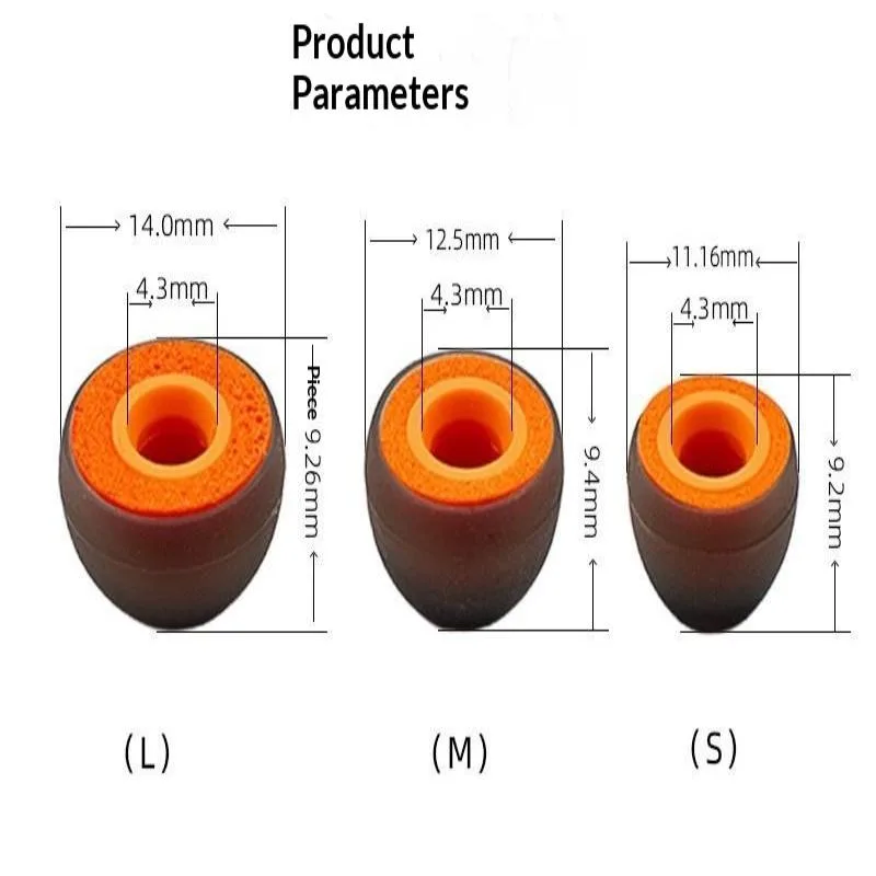 ❤️   2PCS Protetores de Silico - Earphone Foam Tip avaliação e preço